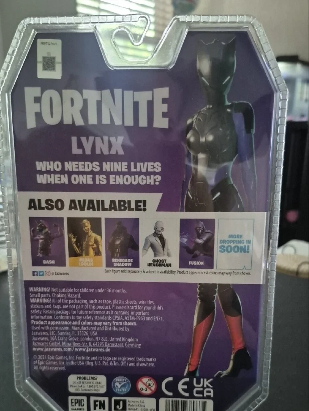 Fortnite Lynx Action Figure - Purple & Black